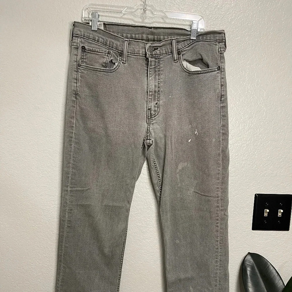 Levi's 514 Men’s Gray Straight Leg Denim Size 38 - Picture 1 of 8